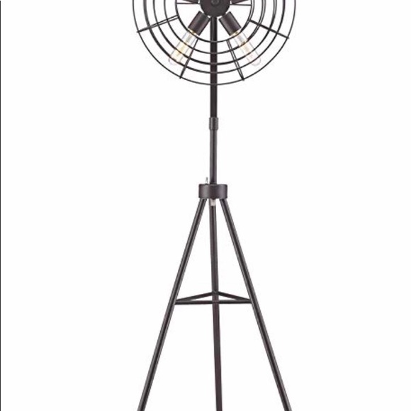 Oil rubbed bronze fan shaped floor lamp NIB - Picture 2 of 3